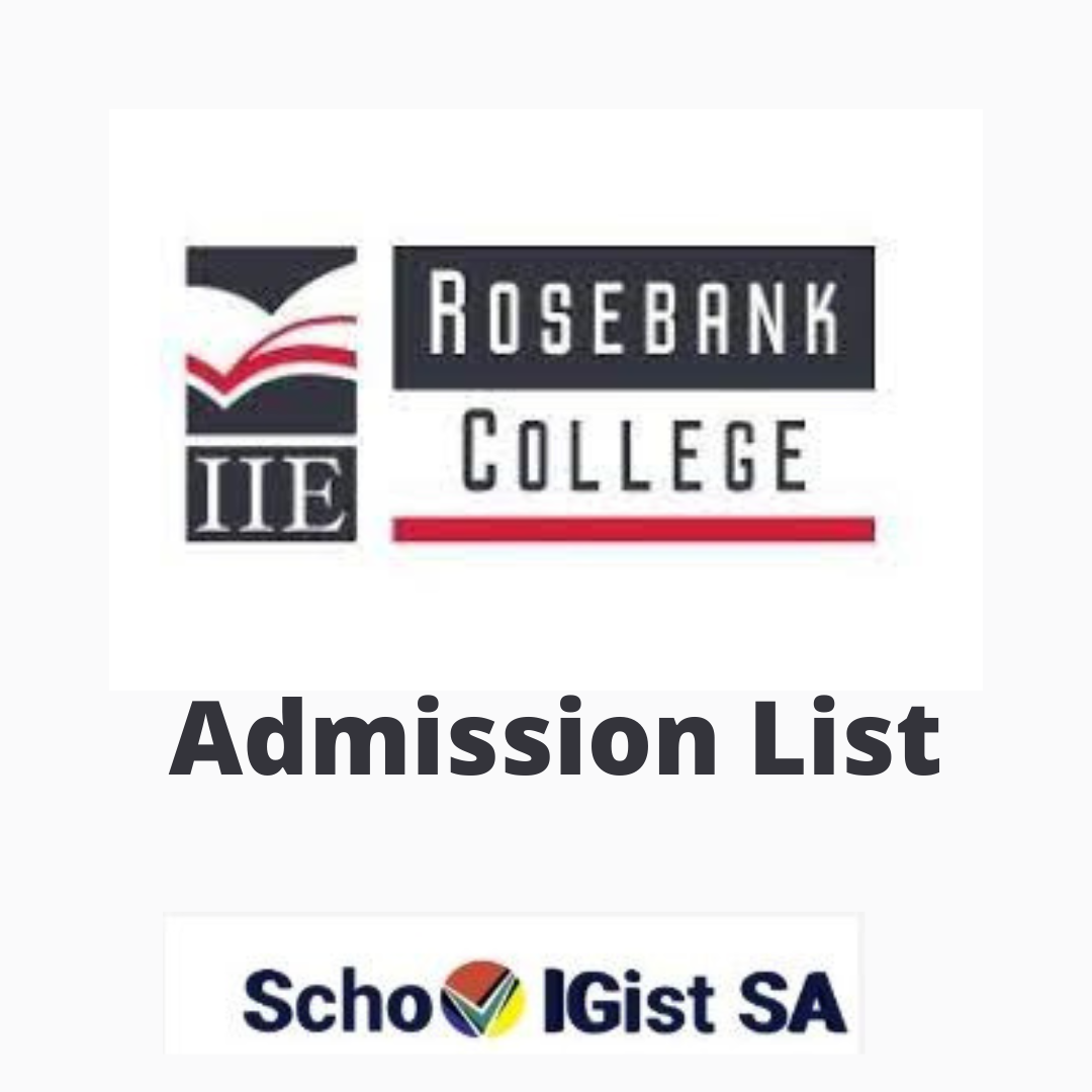 rosebank college admission list