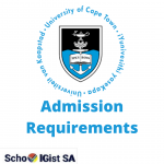 uct admission requirements