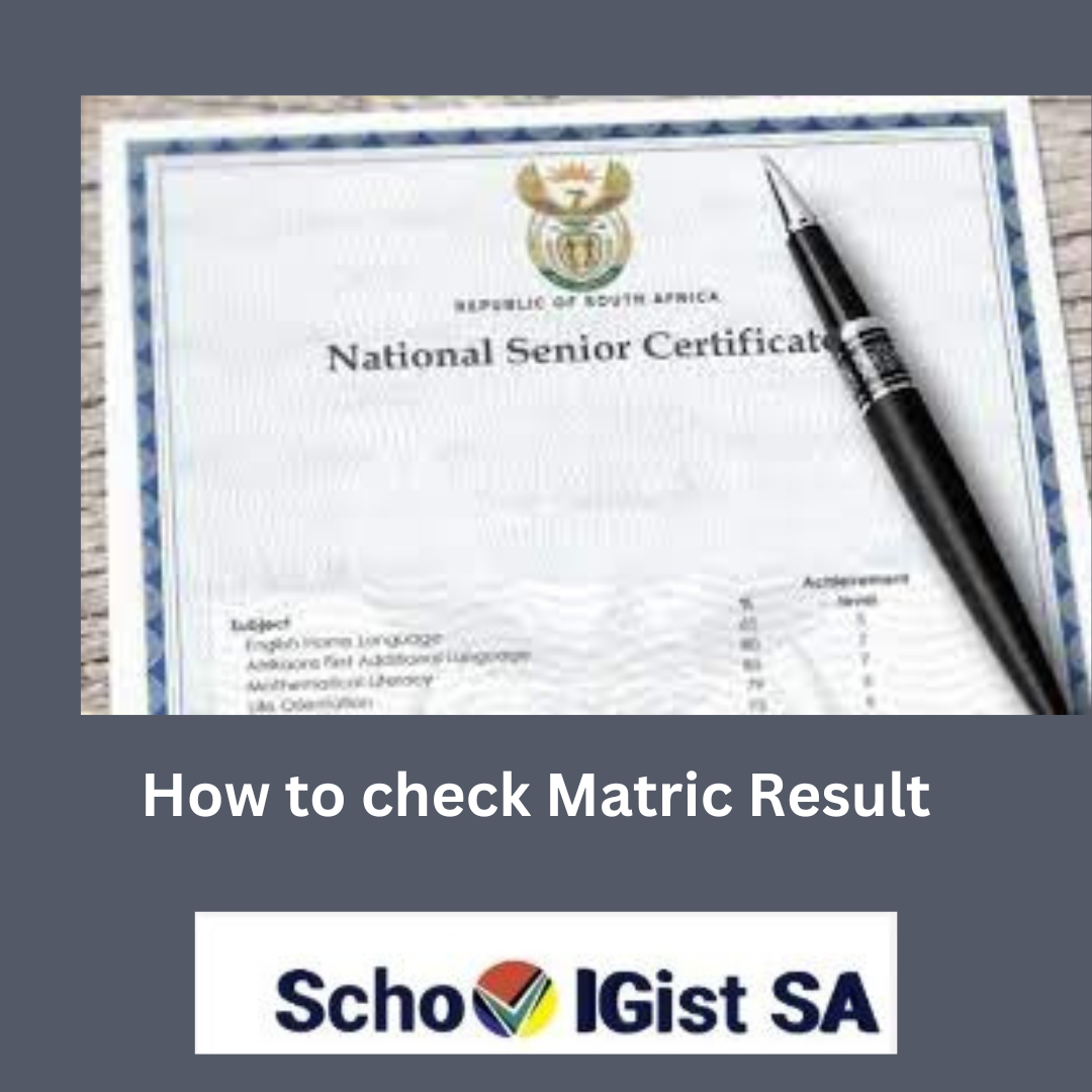How to check matric result