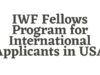 IWF Fellows Program for International Applicants in USA