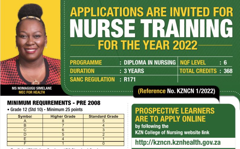 kzn health department nursing bursary