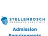 Stellenbosch Graduate Institute Application Requirements