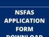 download nsfas application form