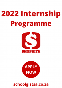 Shoprite Internship Programme 2022