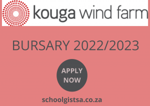kouga wind farm bursary 2022/2023