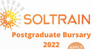SOLTRAIN POSTGRADUATE BURSARY 2022