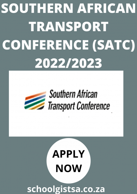 SOUTHERN AFRICA TRANSPORT CONFERENCE (SATC) 20222023