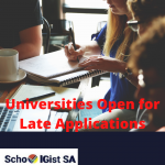 Universities open for late applications