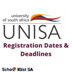 Unisa registration dates and deadlines