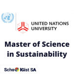 Master of Science in Sustainability Schlarship