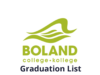 Boland College Graduation List