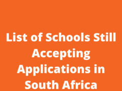 List of Schools Still Accepting Applications in South Africa