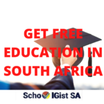 how to get free education in South Africa