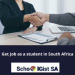 how to get job as a student in south africa