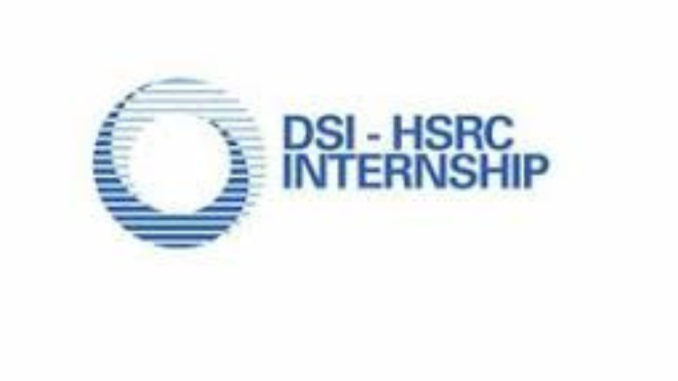 DSI-HSRC Internship Programme