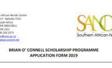 Brian O’Connell Scholarship Programme 2023/2024